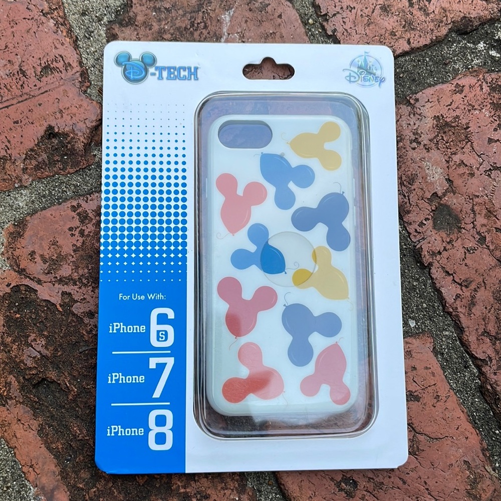 Disney D-Tech Mickey Mouse Balloons IPhone Phone Case 6s, 7, 8 NEW IN PACKAGE